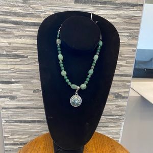 Hand Made lime Stone Necklace